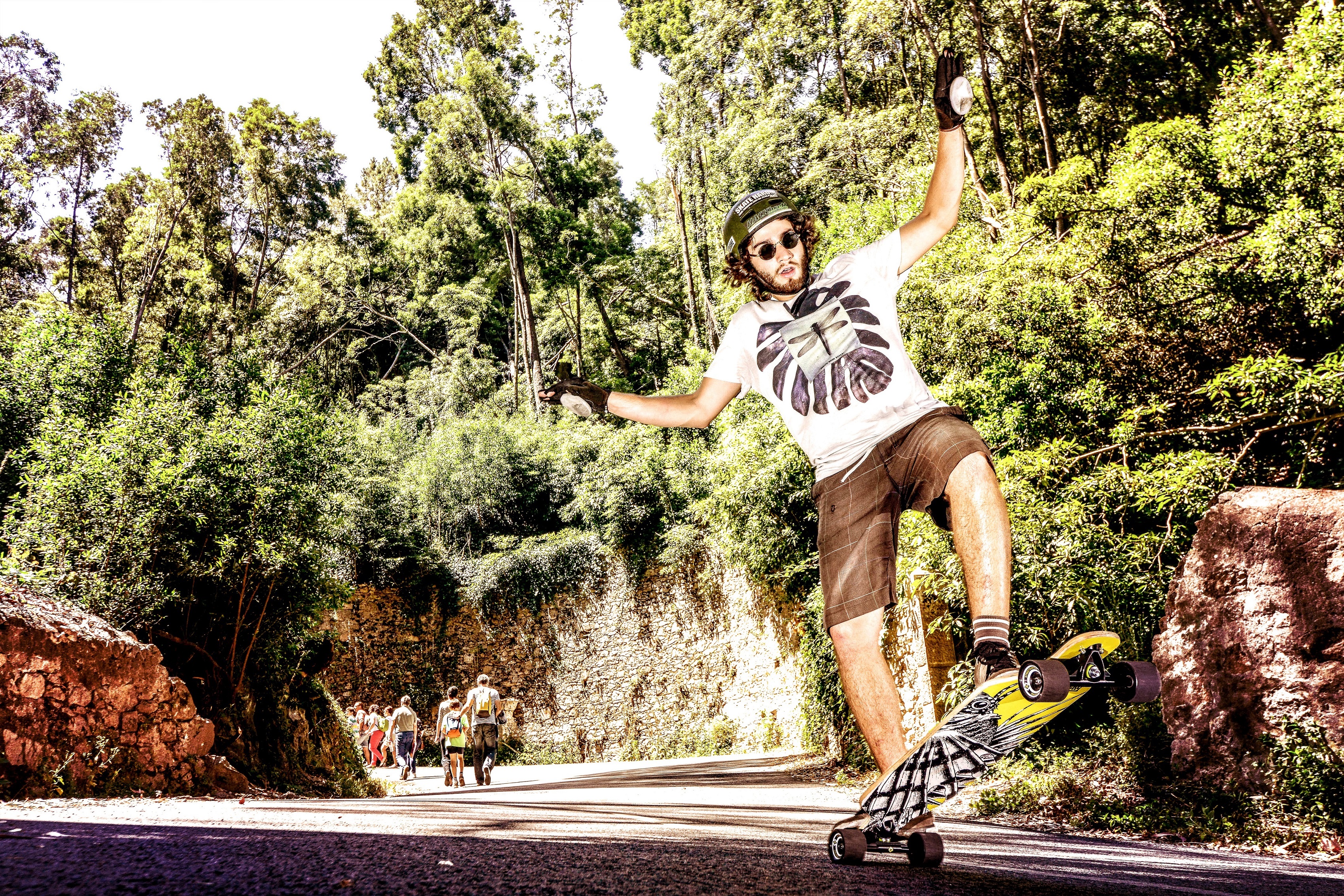 StreetSurfing - Longboard Freeride 39" - Yellow Dragon (größere Räder) – Bild 17