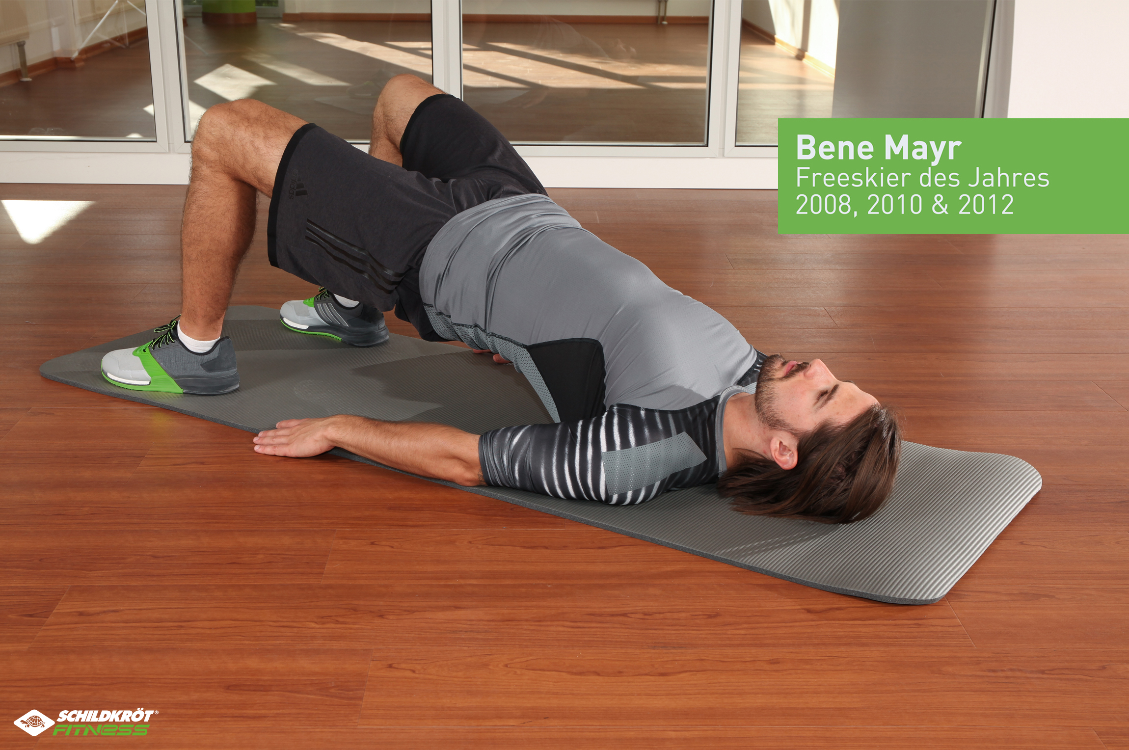 Schildkröt Fitness - Fitnessmatte grau – Bild 6