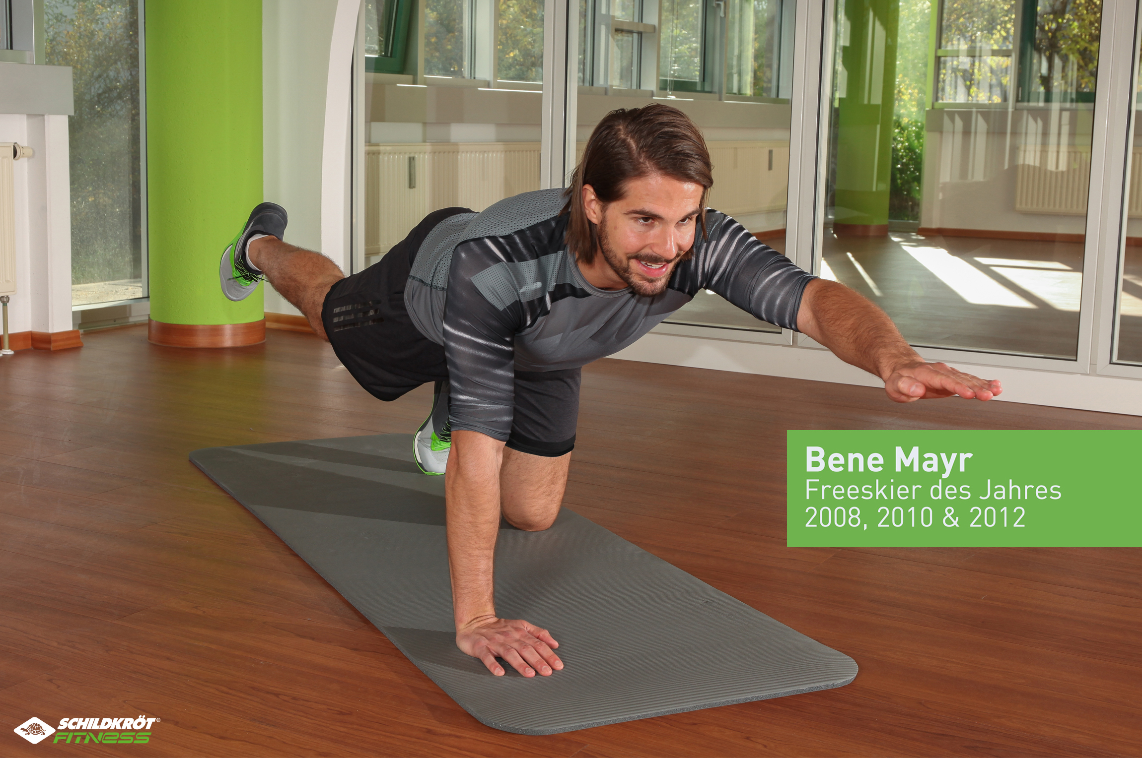 Schildkröt Fitness - Fitnessmatte grau – Bild 5