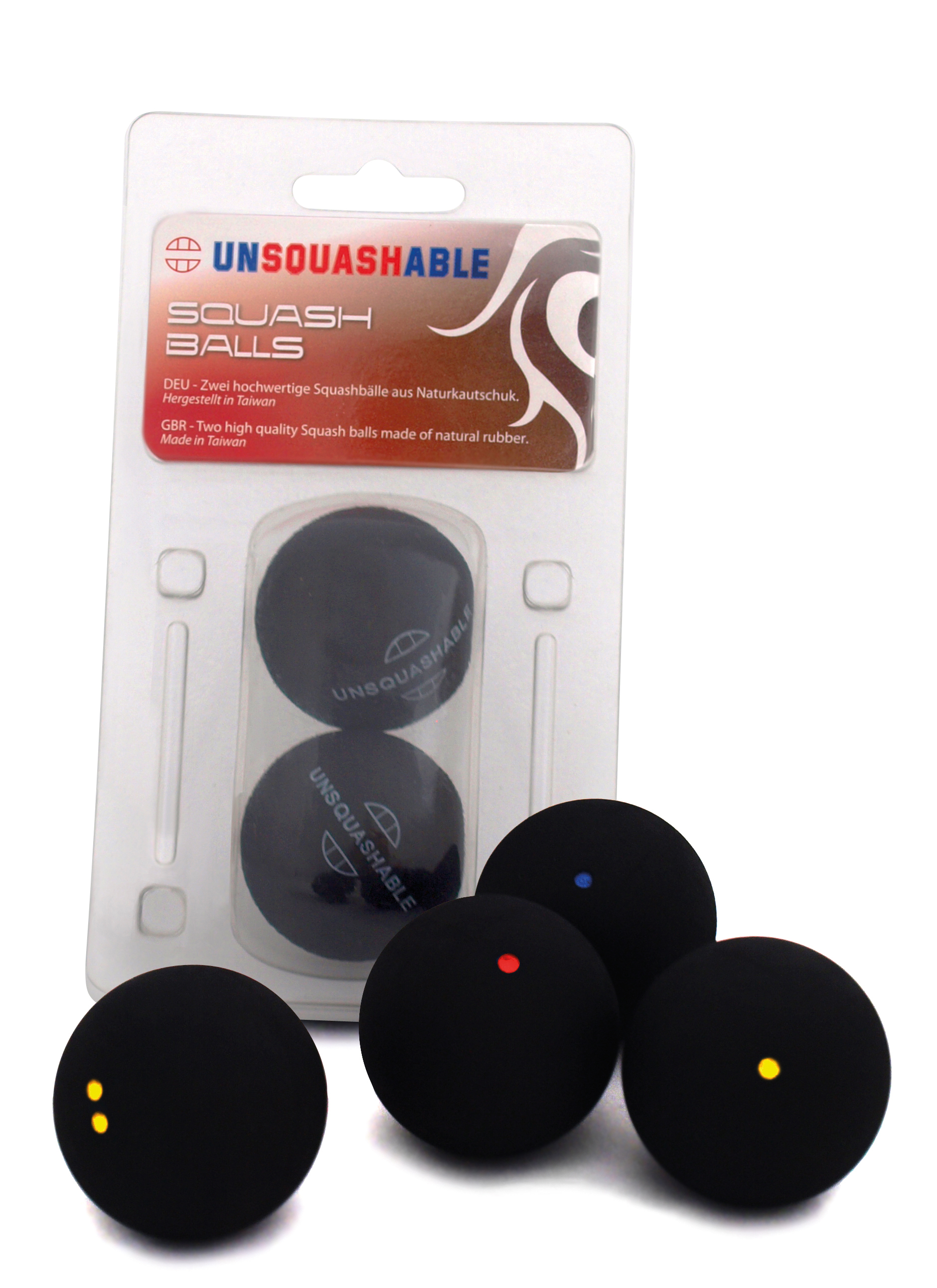 Unsquashable Squash Ball Doppelgelb