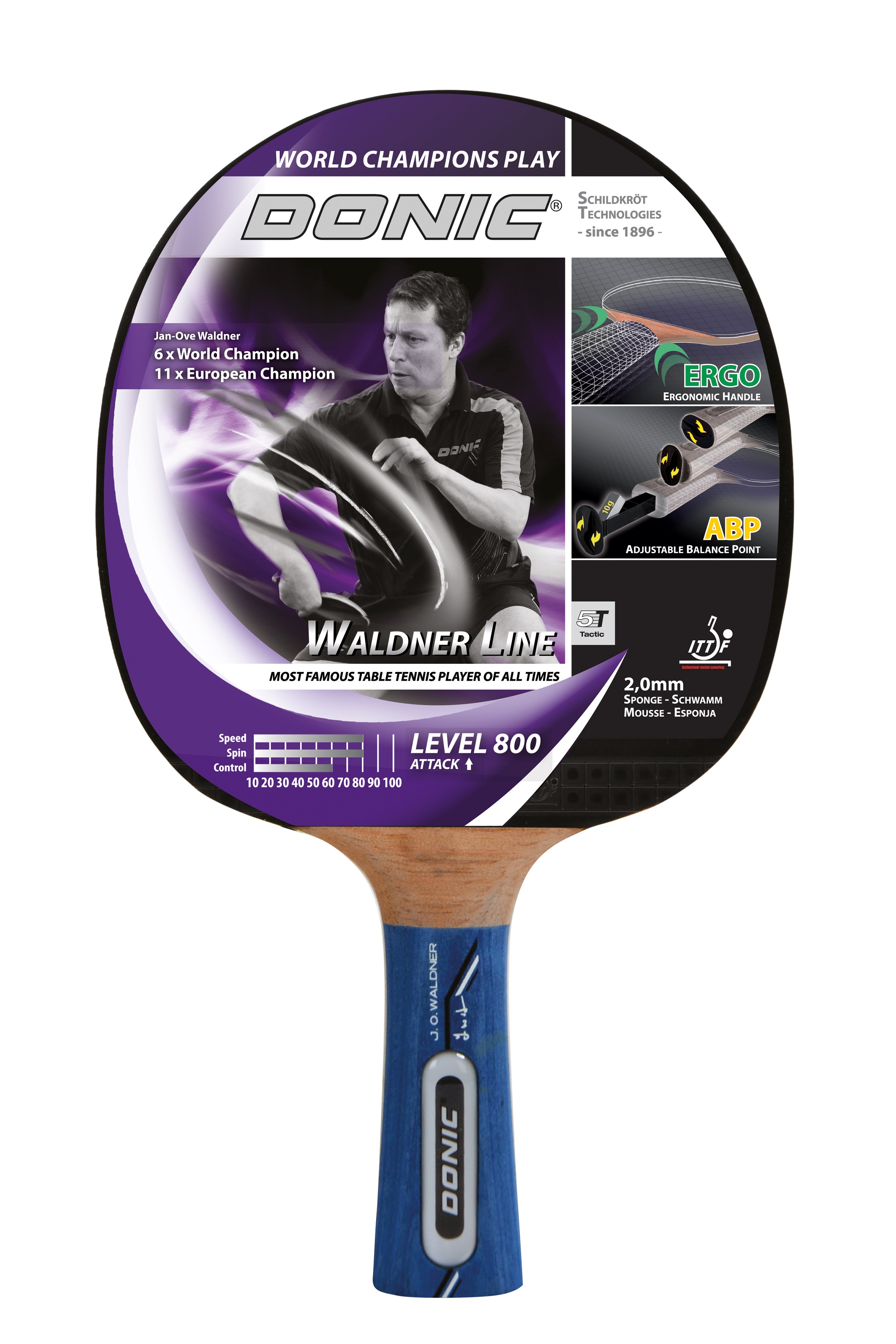 Donic Schildkroet TT-Schläger Waldner Line 800