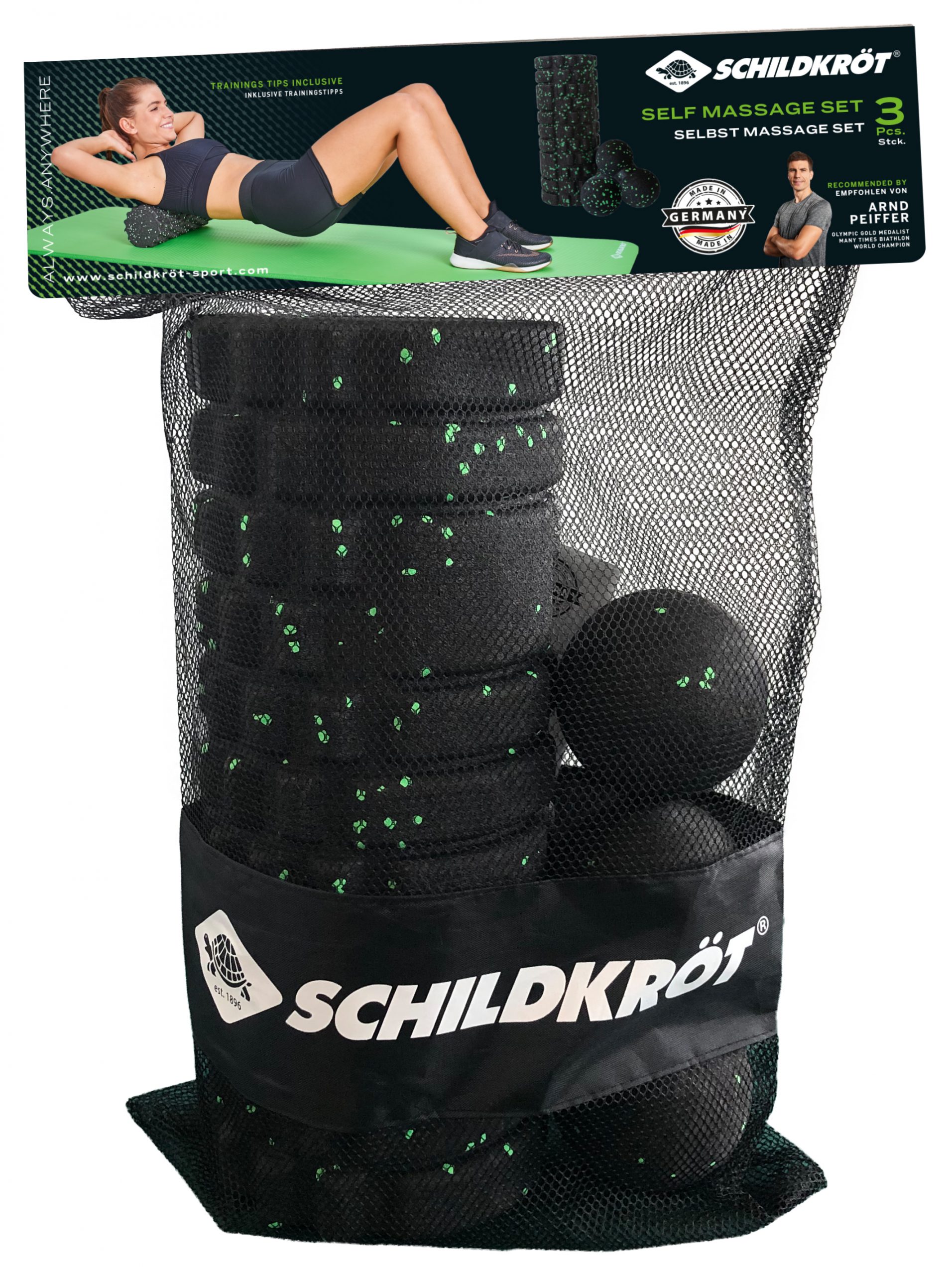 Schildkröt-Fitness Selbstmassage Set, 3-teilig, Made in Germany – Bild 2