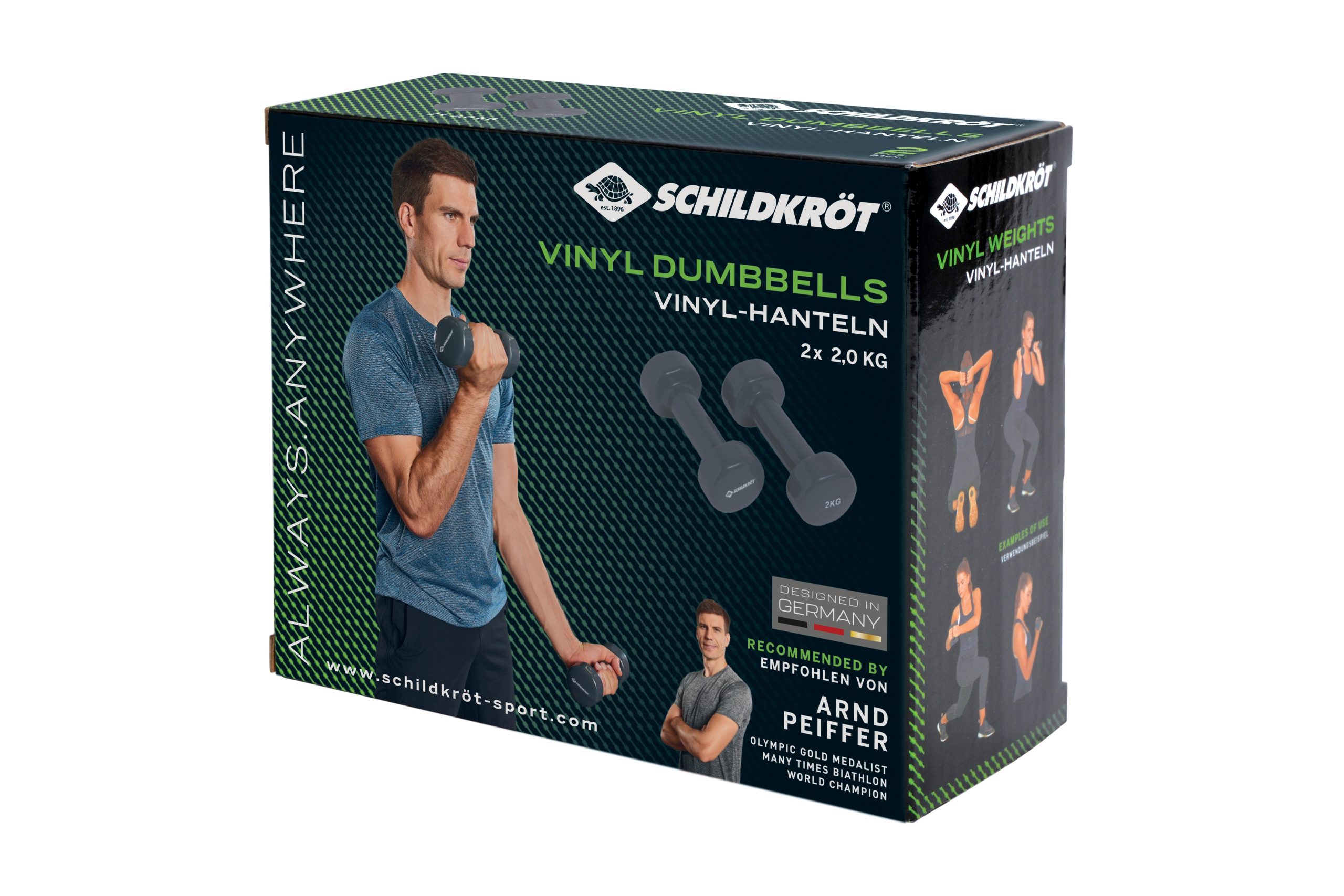 Schildkröt Fitness - Vinyl-Hantel 2.0 kg Set – Bild 2