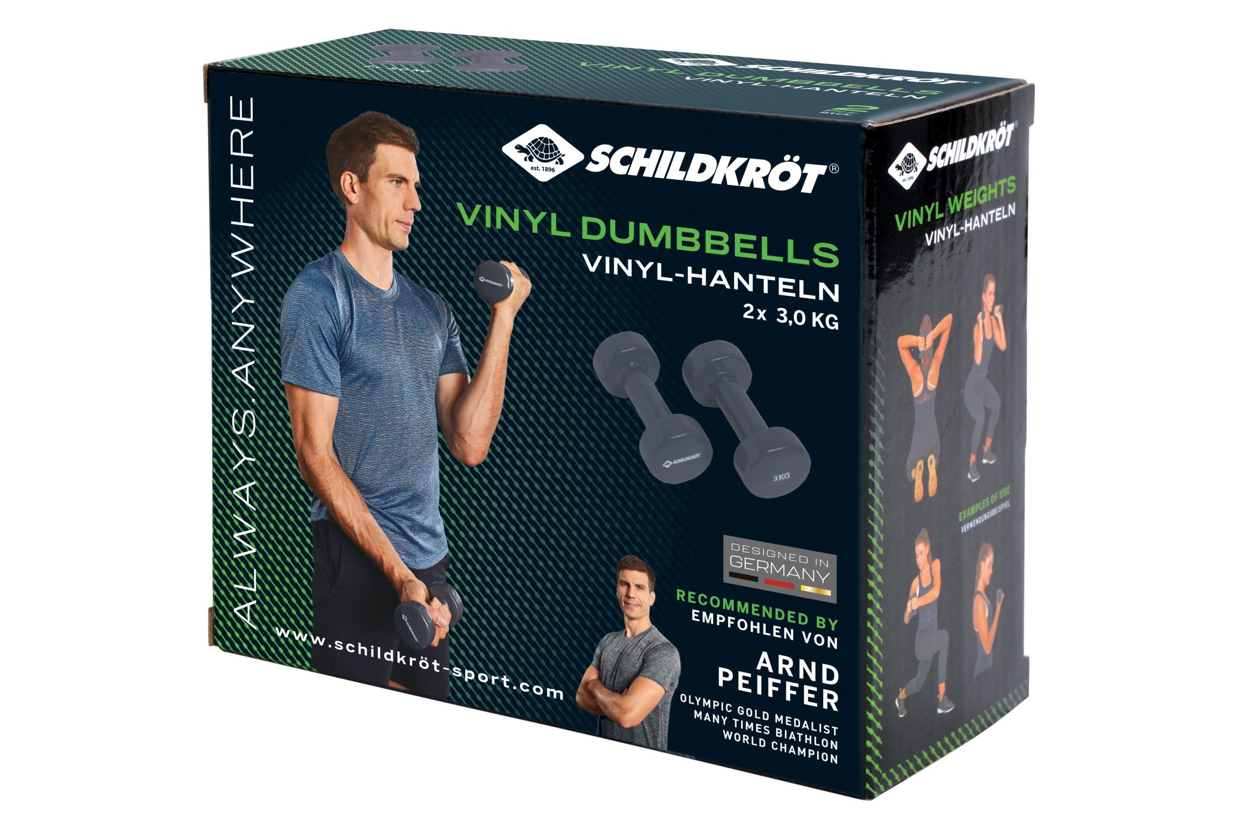 Schildkröt Fitness - Vinyl-Hantel 3.0 kg Set – Bild 2